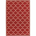 Sphinx By Oriental Weavers Oriental Weavers Meridian 1295R 8x11 Rectangle - Red/ Ivory-Polypropylene M1295R240330ST